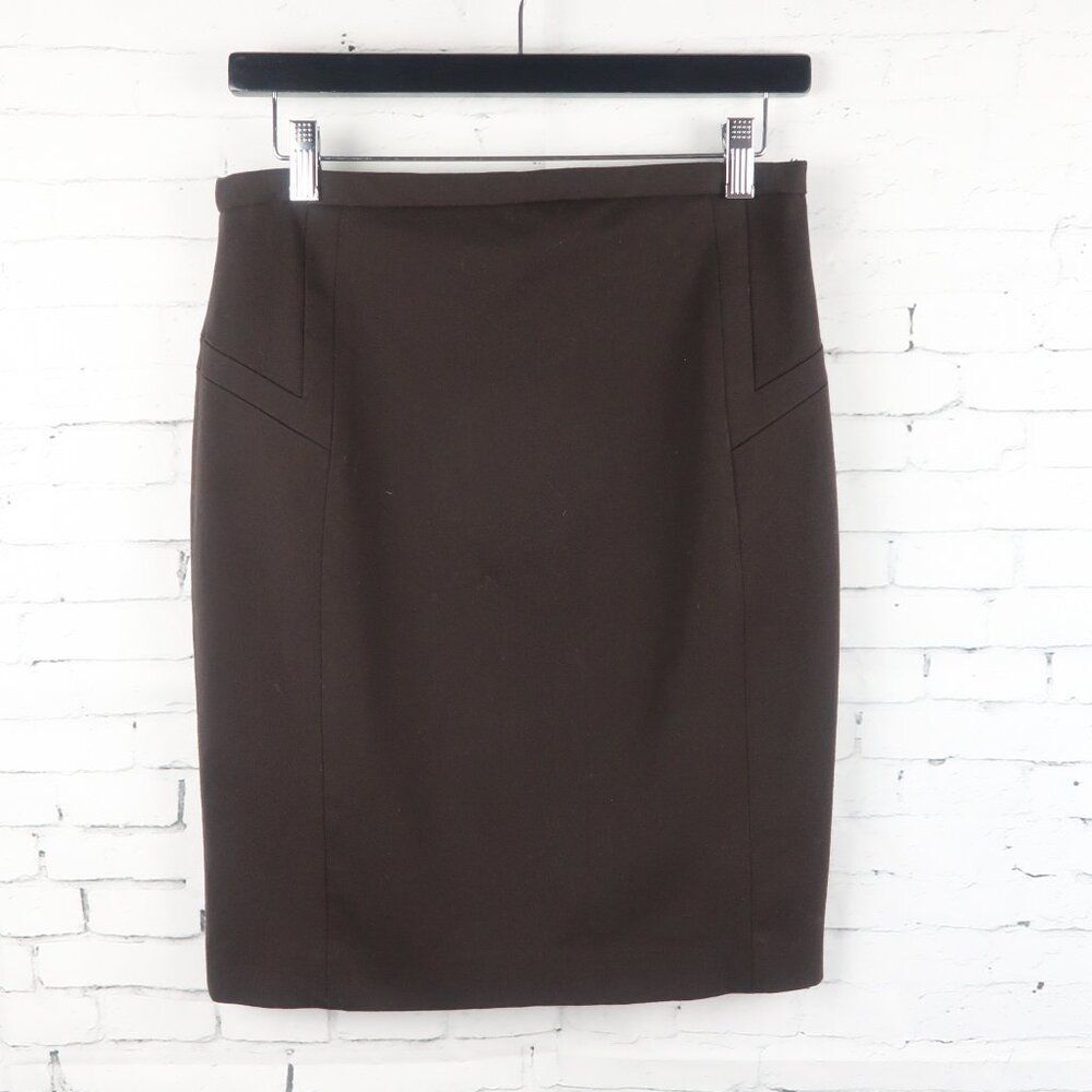 EXPRESS DESIGN STUDIO BROWN BUSINESS OFFICE WORK SKIRT SIZE 6